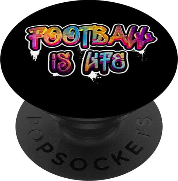 popsocket foot football is life passion football soccer cadeau ado enfant homme football fan de foot passionné de foot joueur footballeur noel anniversaire utile moderne