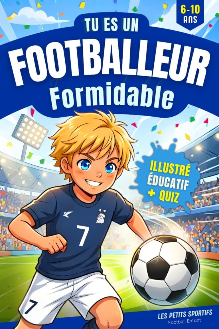 tu es un footballeur formidable livre cadeau enfant foot