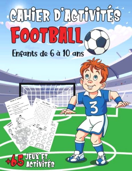livre cahier jeux activites enfant foot 6ans 7ans 8ans 9ans 10ans