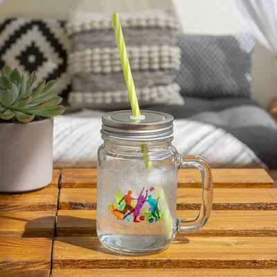 bocal boisson cocktail cadeau homme fan de foot football