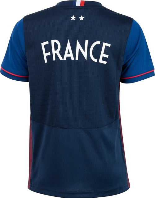maillot officiel équipe de France FFF commander sur amazon (vue de dos)