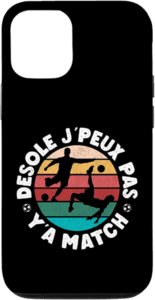coque protection iphone foot football je peux pas ya match iphone 16 15 14 13 12 11 X XR SE 7 8 pro max plus
