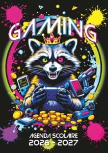 agenda scolaire gamer gaming 2026 2027