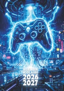 agenda scolaire manette gaming gamer 2026 2027