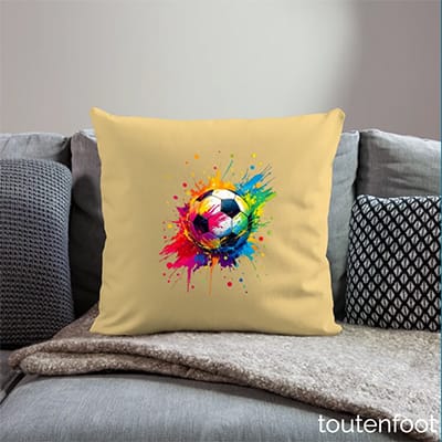 cadeau fan de foot passionné de football ado enfant déco coussin motif foot football ballon de foot original