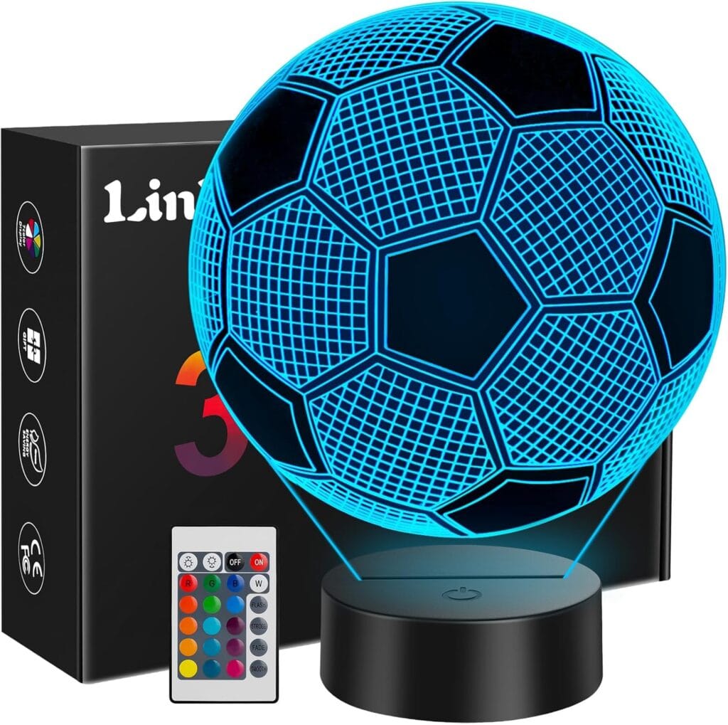 lampe veilleuse ballon de foot cadeau foot enfant ado